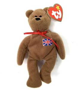 Ty Mcdonalds Britannia England Teenie Beanie Baby Plush Toy Bear Vintage 1996 - Picture 1 of 4