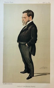 Vanity Fair Print. "London & South Western Railway". April 4 1891 - Picture 1 of 1