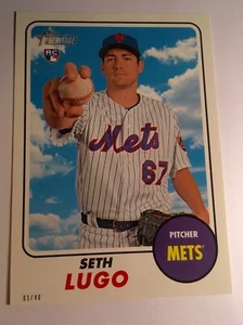 2017 Topps Heritage High Number 5x7 Seth Lugo Mets RC 617 #'d 02/49 - Picture 1 of 1