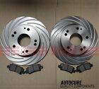 Fits Honda Civic 1.4 I-Vtec 08-17 Grooved Front Brake Discs And Pads *New*