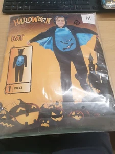Kids Halloween BAT Costume - 1 Piece 7-10 Years JUST £6.49 FREE POST - Picture 1 of 12