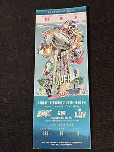 2020 KC Chiefs Super Bowl LIV Ticket - Patrick Mahomes MVP - Green Variant - Bild 1 von 3
