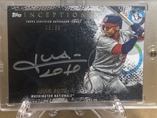 2022 TOPPS INCEPTION JUAN SOTO SILVER SIGNINGS AUTO NATIONALS HR DERBY CHAMP!