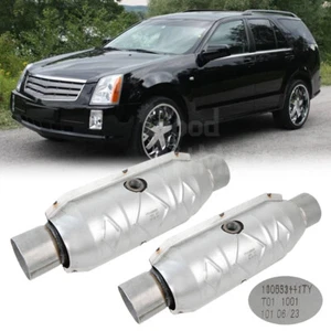 Convertidores catalíticos 2X 2,5" protector térmico EPA de 15" de largo para Cadillac SRX 2013-2016 - Imagen 1 de 15