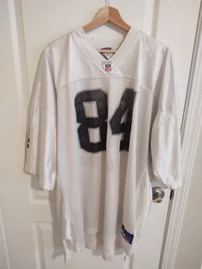 Jerry Porter Oakland Las Vegas Raiders authentic REEBOK jersey Size 4XL White - Picture 1 of 5