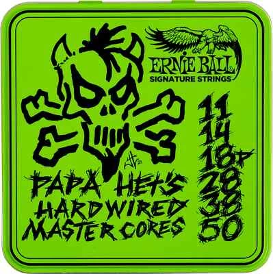 Ernie Ball 3821 Papa Het's Hardwired Master Core Signature Guitar Strings 3-Pack