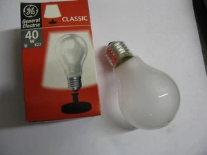 10 x GE 40W PEARL FROSTED ES E27 Light Bulb Lamp 240V GLS Dimmable Job Lot 92028 - Picture 1 of 2