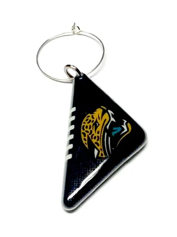 JACKSONVILLE JAGUARS WINE CHARM PADDED PLASTIC BALL TWO SIDED NEW NFL LICENSED Cover