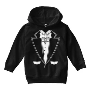 Tuxedo - Classy Fancy Funny Hilarious Wedding Party Toddler/Youth Hoodie - Picture 1 of 12
