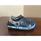 Star Wars Skywalker Crocs Unisex Kids Clogs Shoes Blue Slingback Cutout 9