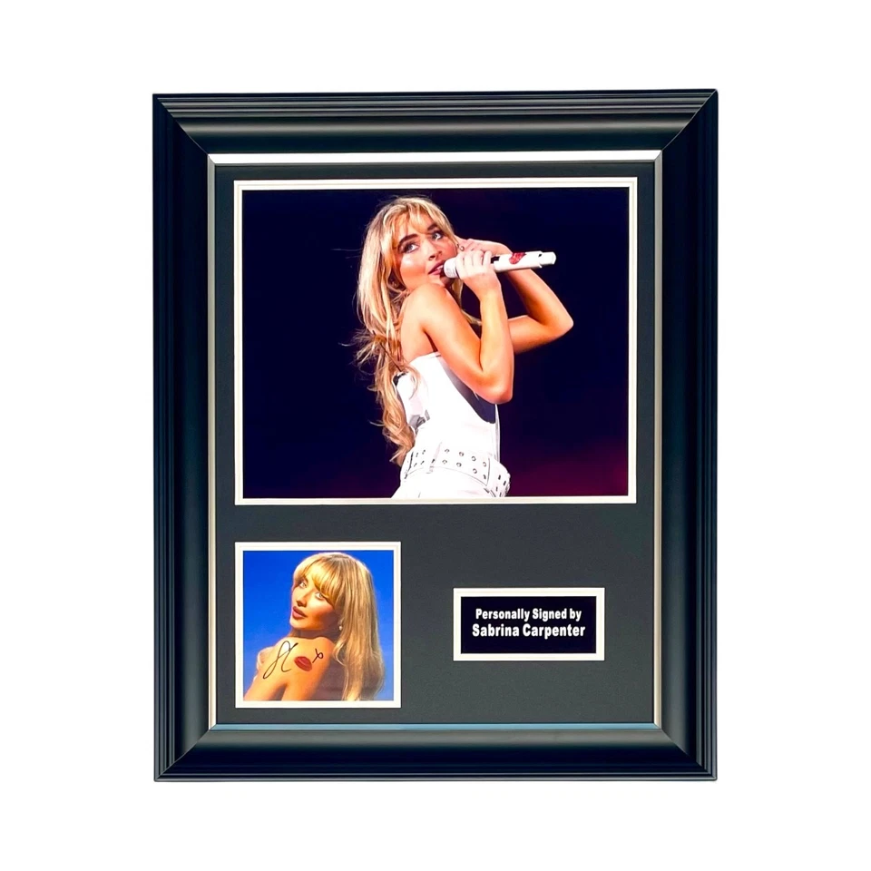 Sabrina Carpenter  SIGNED Short N' Sweet Artwork Display & COA Autographed Music - Image 1 of 4