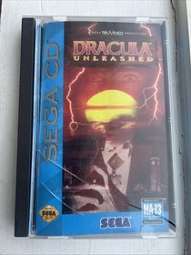 Dracula Unleashed (Sega CD, 1993) Authentic Tested Game Discs & Manual