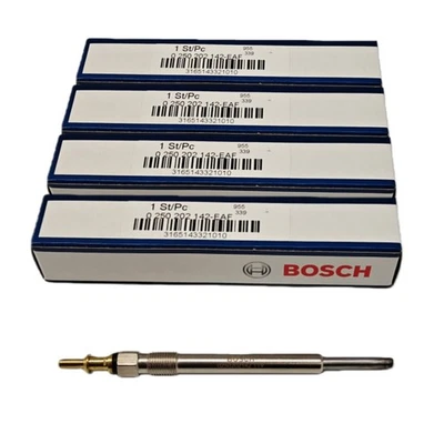 4Pcs 0250202142 Fits For Bosch Dodge Sprinter Freightliner Diesel Glow Plug Set - Imagem 1 de 4