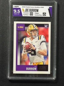 2020 Panini Score Rookies Joe Burrow LSA Cinn Bengals #360 HGA 9.5 Gem Mint - Picture 1 of 2