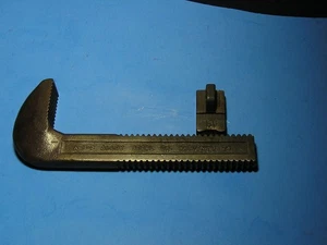 Vintage Ridgid Hook Jaw & Heel Jaw for 24" Steel Pipe Wrench - Picture 1 of 5