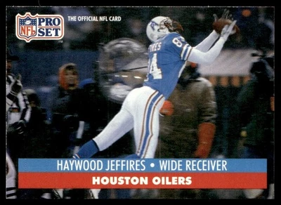 1991 Pro Set Haywood Jeffires Houston Oilers #517 - Image 1 of 2