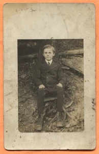 Appalachia Kentucky Boy Real Photo Postcard circa 1910s - Picture 1 of 3