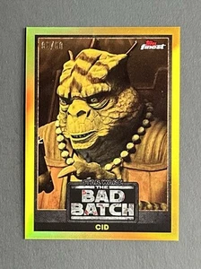 2022 Topps Finest Star Wars Cid #BB-11 Rookie Gold Refractor /50 The Bad Batch - Bild 1 von 2