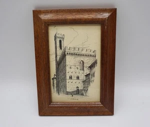 Estampado Firenze enmarcado A. Borsani - Imagen 1 de 6