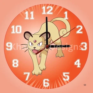 Exclusive Pokémon #053 Persian First Gen Wall Clock - Picture 1 of 9