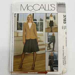 McCall’s 3783 Jacket Top Pants Skirt Sizes 16-22 Uncut - Picture 1 of 3