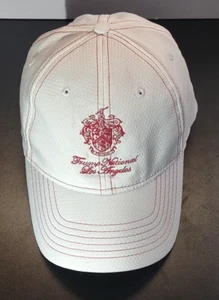 Trump National Los Angeles Hat Cap Adult Mid Fit UPF +30 Golf White Red AHEAD - Picture 1 of 8