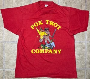 Camiseta De Colección Años 80 Militar Fox Trot Company Dibujos Animados Gráfico Hombres Pantalla M Estrellas - Imagen 1 de 10