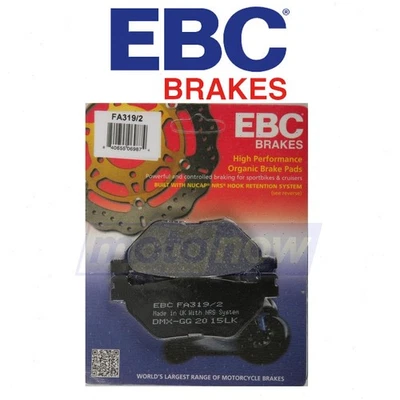 EBC Rear Organic Brake Pads for 2012-2014 Yamaha XV19C Raider SCL - Brake wo - Image 1 of 4