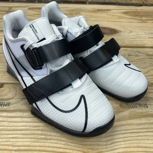 Nike Romaleos 4 Weightlifting Shoes White Black CD3463-101 Men’s 8 NWOB - Picture 1 of 9
