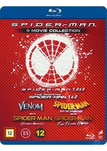 SPIDER-MAN - 9-MOVIE COLLECTION - BLU-RAY - RARE - BRAND NEW - FREE SHIPPING! - Picture 1 of 3