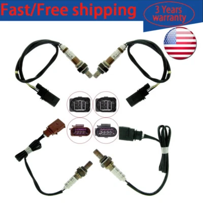 4pcs Up+Down Oxygen Sensor For Audi A6 A4 Base 3.2L V6 2005 2006 2007 2008 2009 - Image 1 of 4