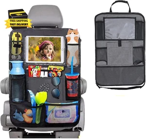 Car Backseat Organizer with Tablet Holder,1Pcs Kick Mats Back Seat Protector wit - Picture 1 of 4