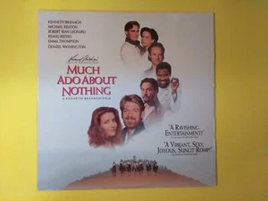 MUCH ADO ABOUT NOTHING Emma Thompson, Denzel Washington 1993 PG13 LASERDISC - Picture 1 of 3