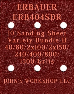 ERBAUER ERB404SDR - 40/80/100/150/240/400/800/1500 - 10 piezas Paquete de variedades II - Imagen 1 de 2