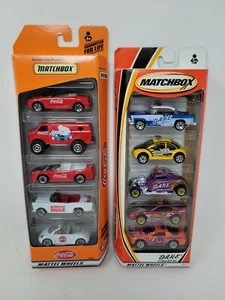 TWO Matchbox 5 Pack Car Sets: Coca Cola and DARE (Law Enforcement) NEW NIP - Picture 1 of 9