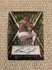 2023 Leaf Exotic Baseball REGGIE CRAWFORD Alligator Crystal Auto #2/4 Giants