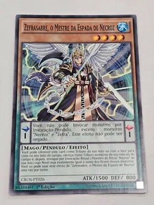 Zefrasaber, Swordmaster of the ●YUGIOH●CROS●2015●COMMON●PORTUGUESE●1st ED●NM●Y50 - Picture 1 of 2