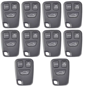 10PCS Remote Key Shell Case for Volvo 3 Buttons C70 S40 V40 V70 XC70 - Imagen 1 de 12