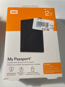 WD "My Passport" 2TB External USB 3.0 Portable Hard Drive | BLACK | $99.99 - Picture 1 of 8