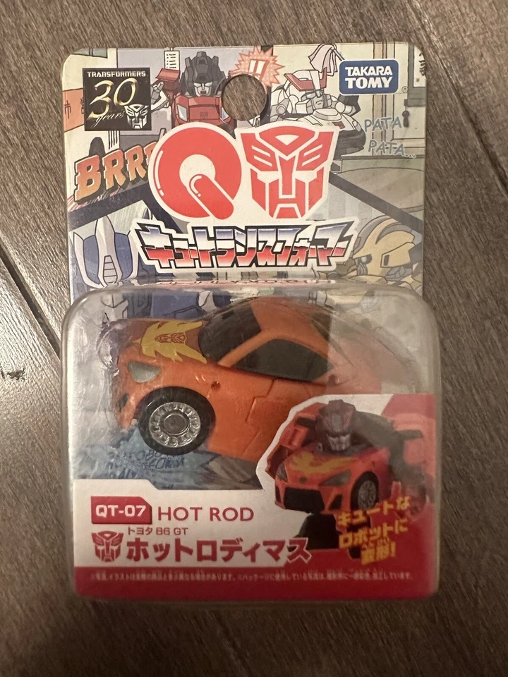 Takara Tomy Transformer G1 Choro-Q QT-07 HOT ROD Rodimus Prime 30th Anniversary - Image 1 of 1