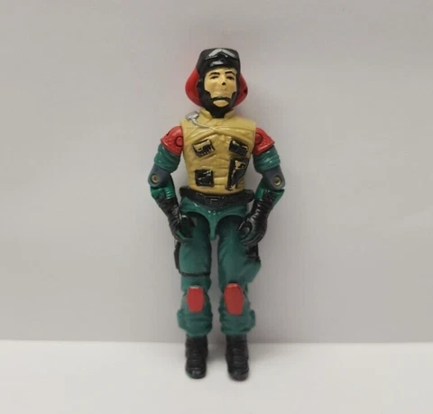 Vintage 1986 Hasbro GI Joe Lift Ticket Tomahawk Pilot 3.75" Action Figure Cover