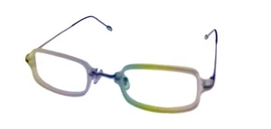 John Varvatos Mens Rectangle Crystal Plastic Square Frame V347. 49mm - Picture 1 of 6
