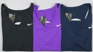 Women's Nike Plus Tennis SLIM Fit Dri Move To Zero V-Neck Tank Top - Picture 1 of 8