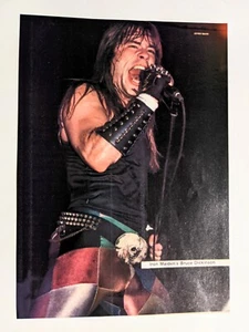 IRON MAIDEN / BRUCE DICKINSON LIVE / SCORPIONS / MAGAZINE FULL PAGE PINUP POSTER - Bild 1 von 2