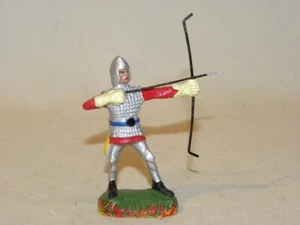 FIGURINE COMPOSITION DURSO MOYEN AGE HOMME DEBOUT TIRANT A L'ARC CHIALU INCAMIM - Photo 1/8