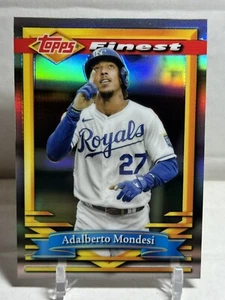 2021 Topps Finest Flashbacks Adalberto Mondesi Refractor #6 Royals - Picture 1 of 2