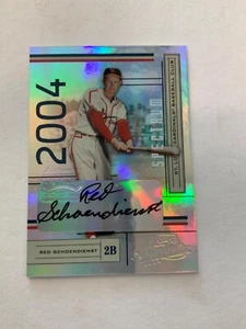 2004 Absolute Memorabilia Signature Spectrum Silver Auto Red Schoendienst /100♨️ - Picture 1 of 3