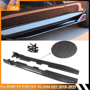 For BMW X3 X3M G01 X4 X4M G02 2018-2023 Side Skirt Body Guard Molding Cover Trim - Picture 1 of 13