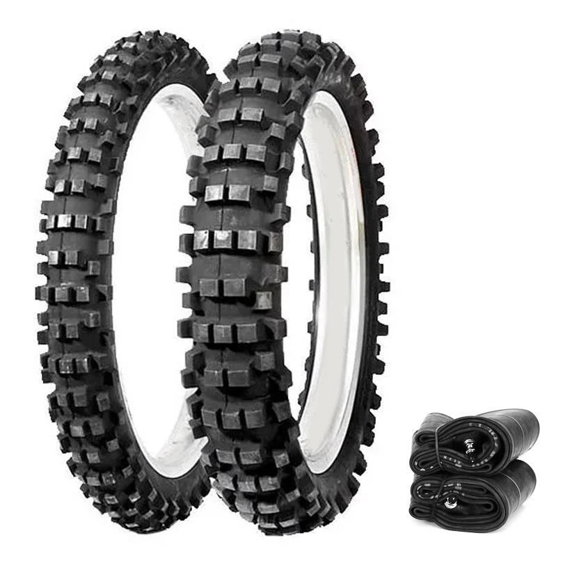 Dunlop D952 Intermediate Tires Tubes Set - Moto Motocross - Honda CR125R 95-07 - Image 1 of 1