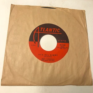 Ray Charles 7" 45 Record Its All Right / Get On The Right Track Baby - Picture 1 of 5